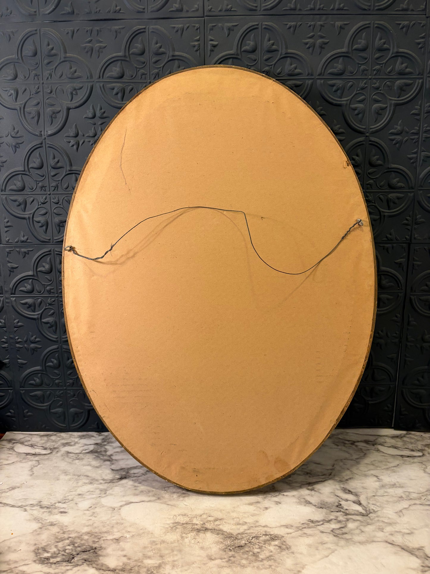 Oval Pressed Flower Art