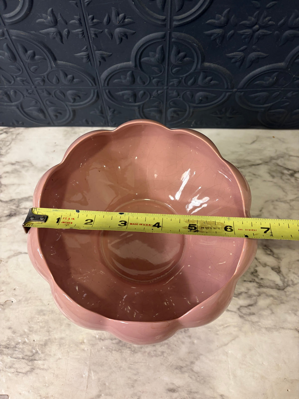 Blush Pink Pedestal Lotus Bowl
