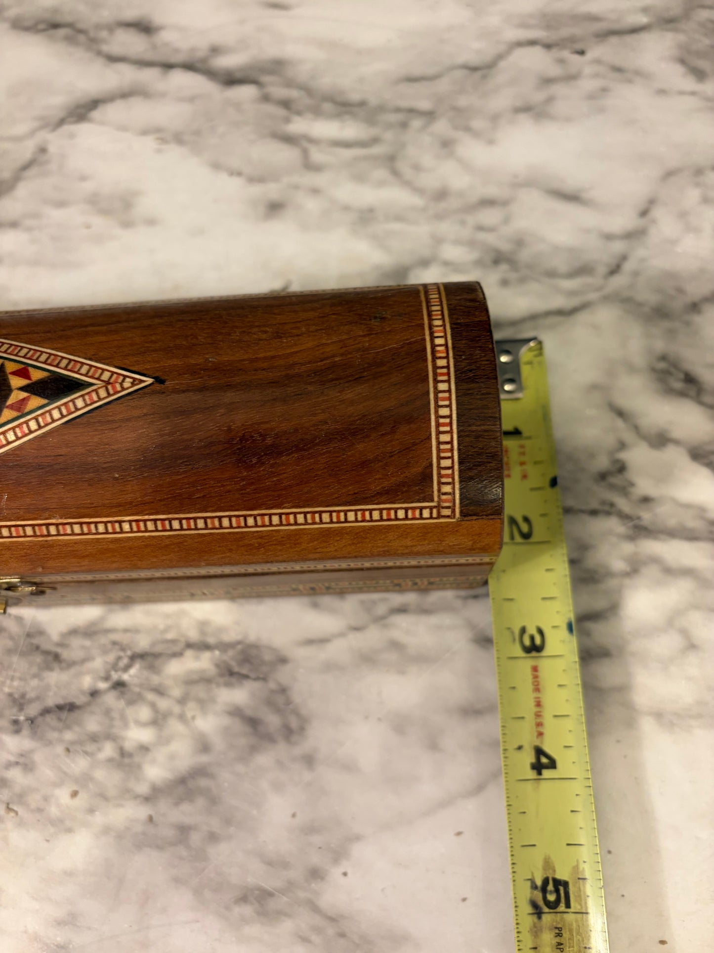 Long Narrow Mosaic Inlay Box