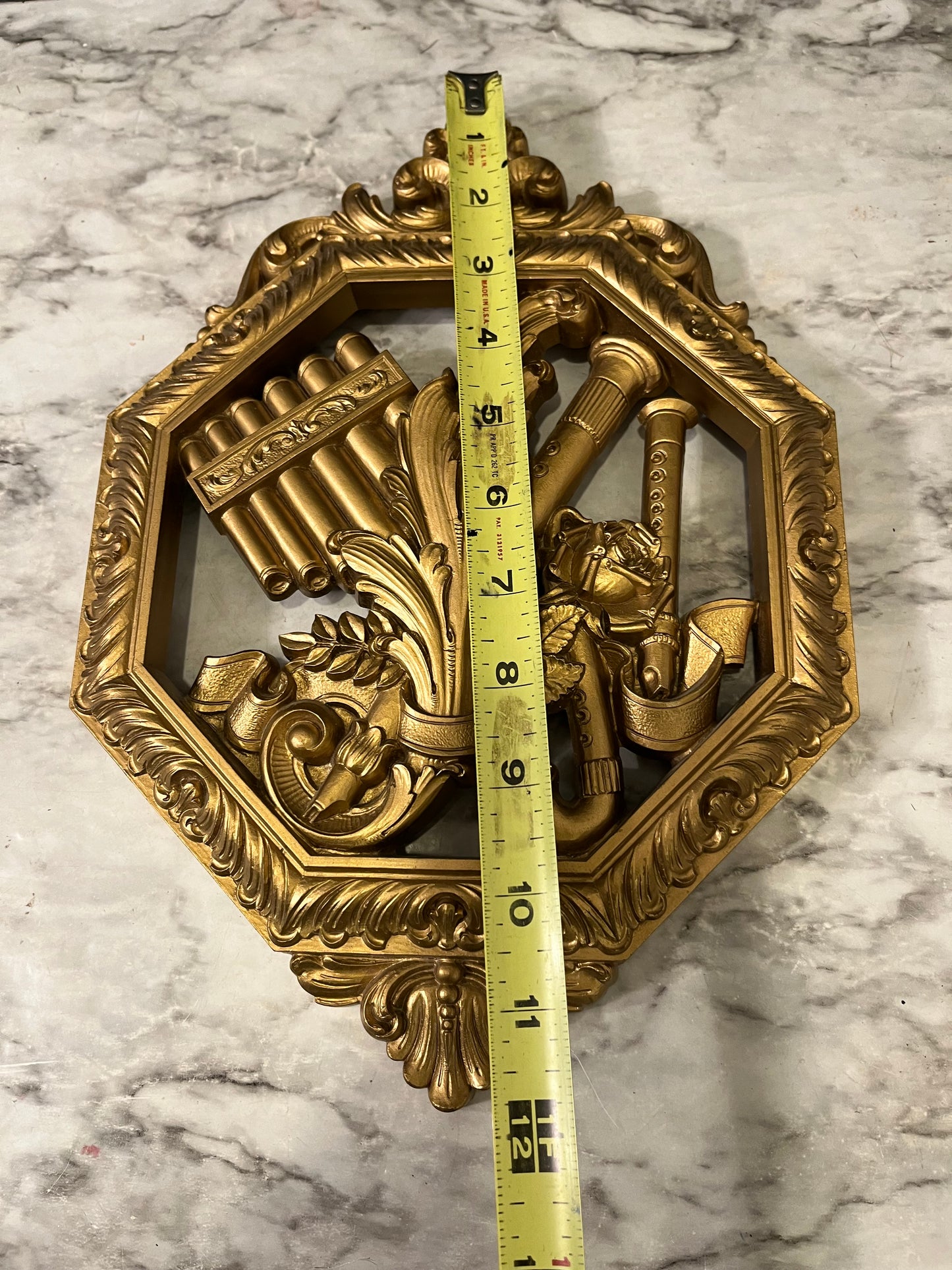 Octagon Homco Musical wall Plaque Woodwinds