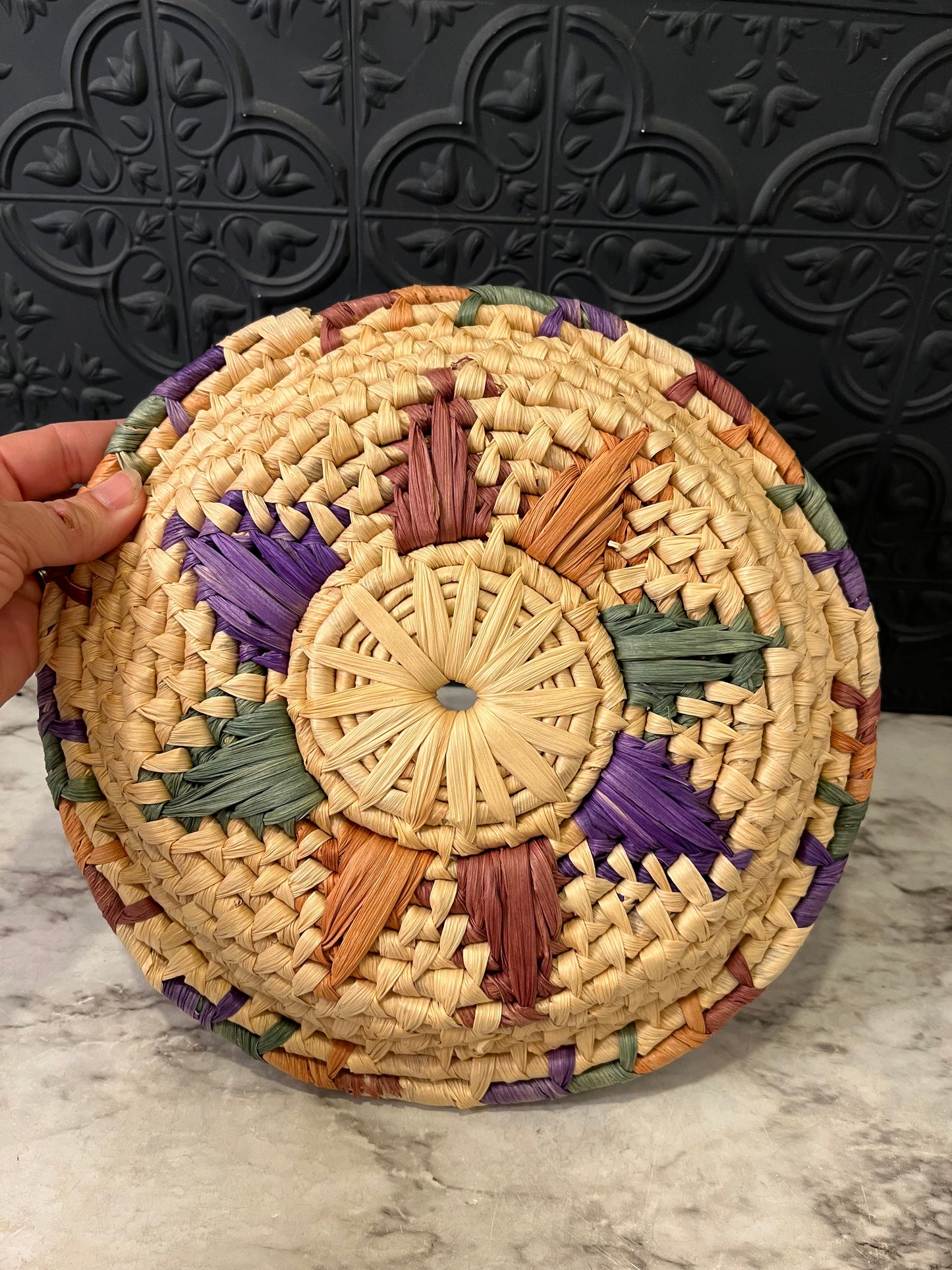 Small Decorative Basket pastel colors