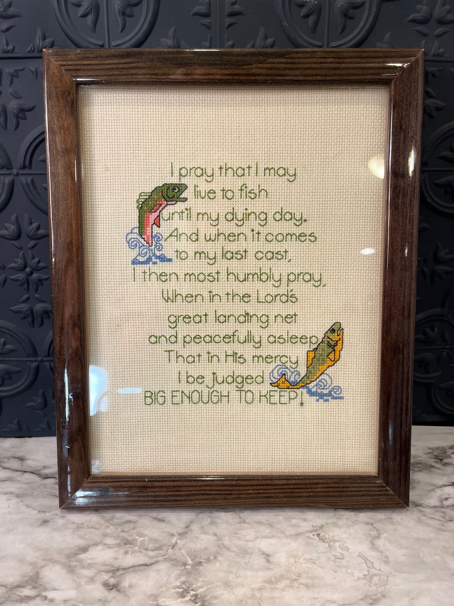 Fishermans Prayer Cross Stitch