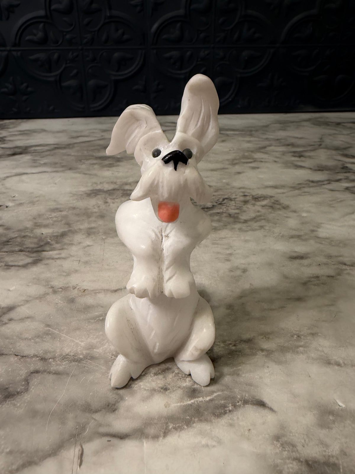 Alabaster Scotty Dog Up