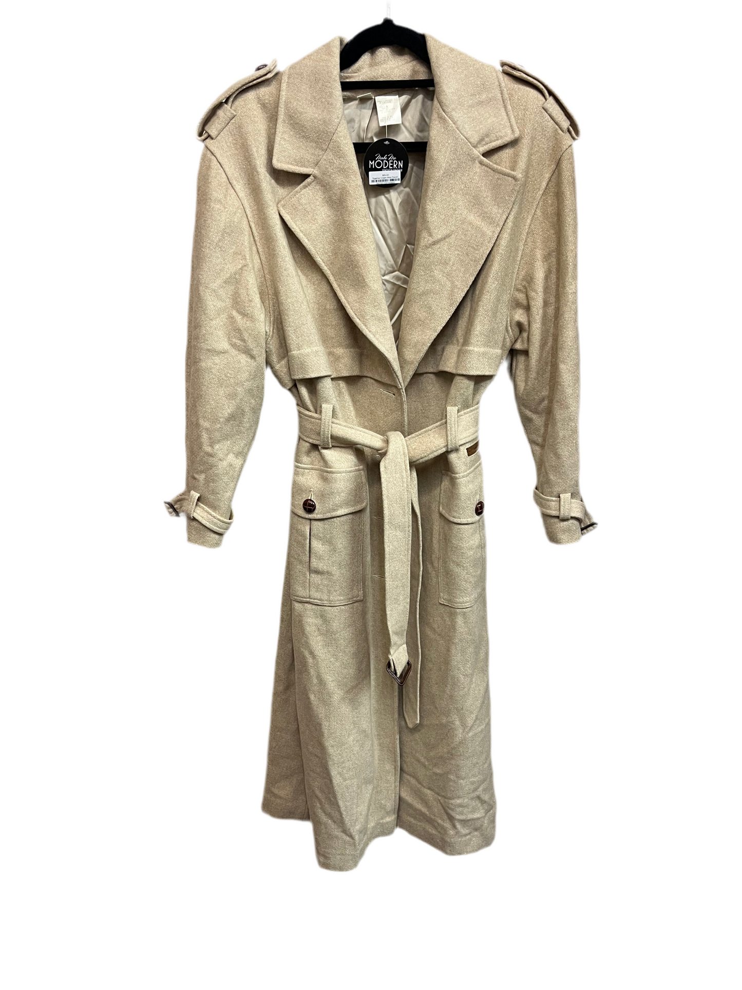 Together Cream Wool Trench Coat