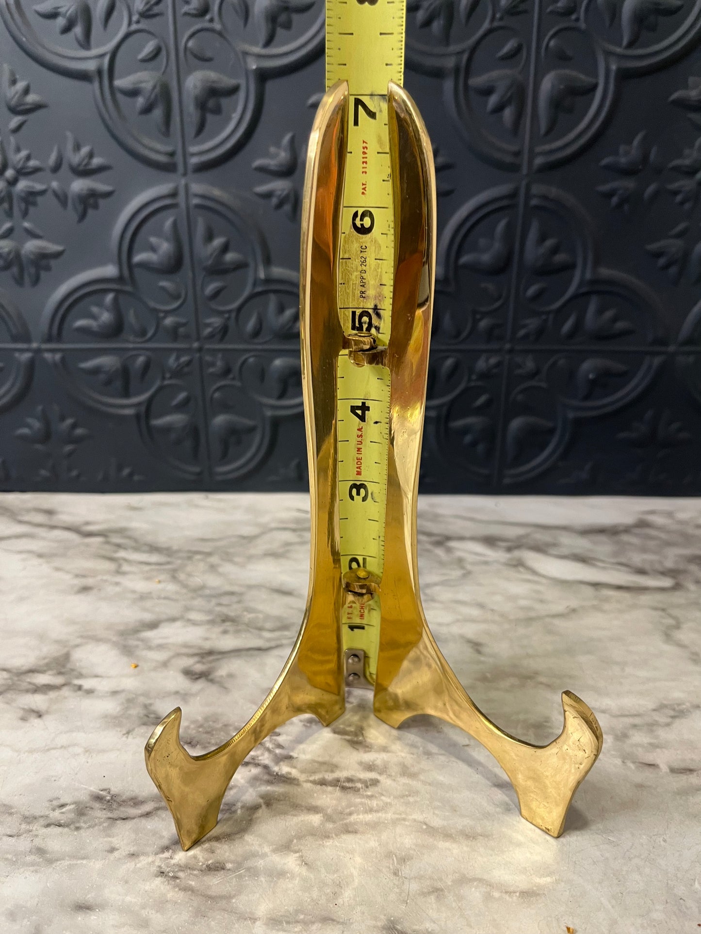 Small brass picture easel