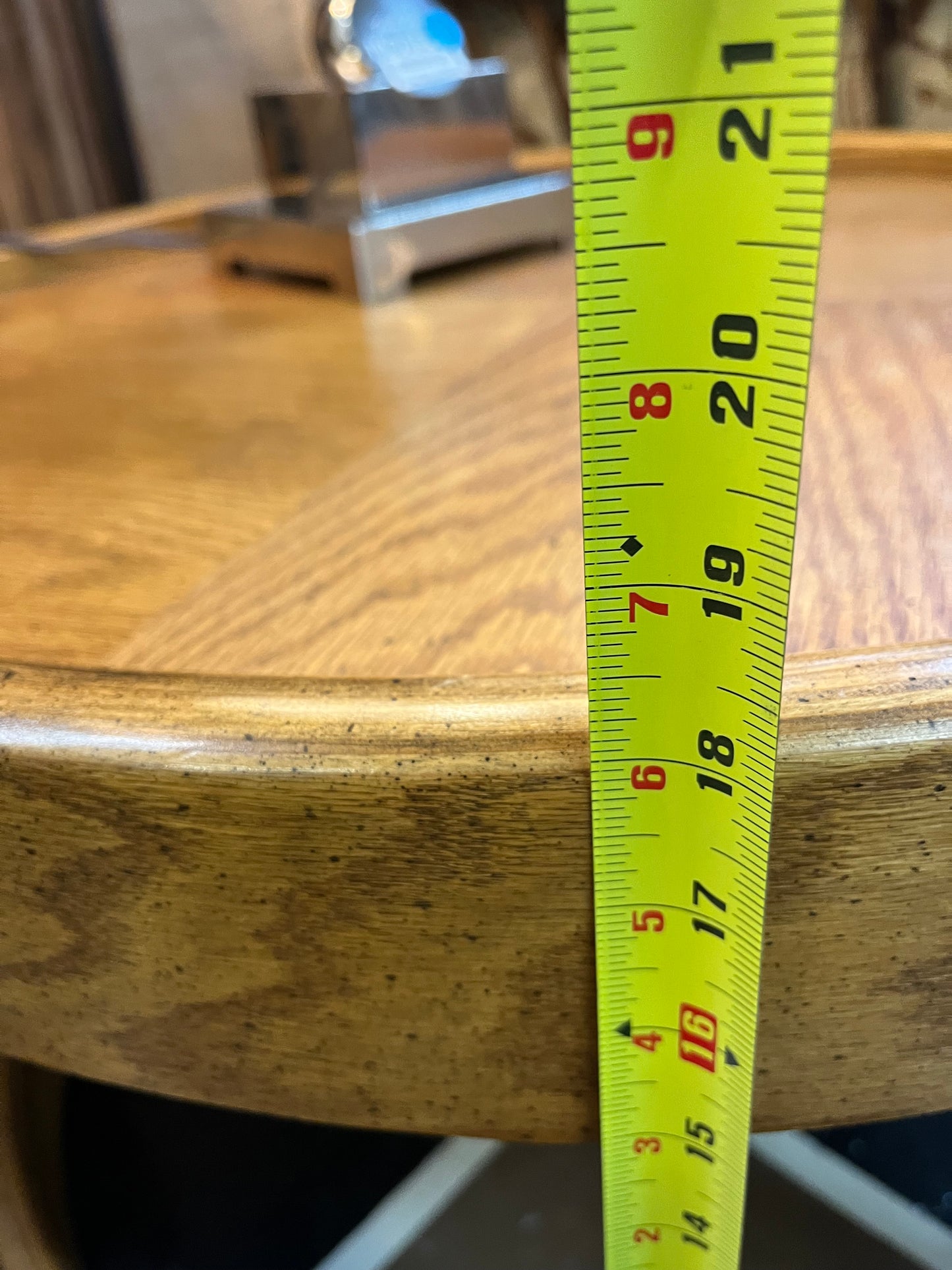 Round Oak Bentwood Side Table by Howard