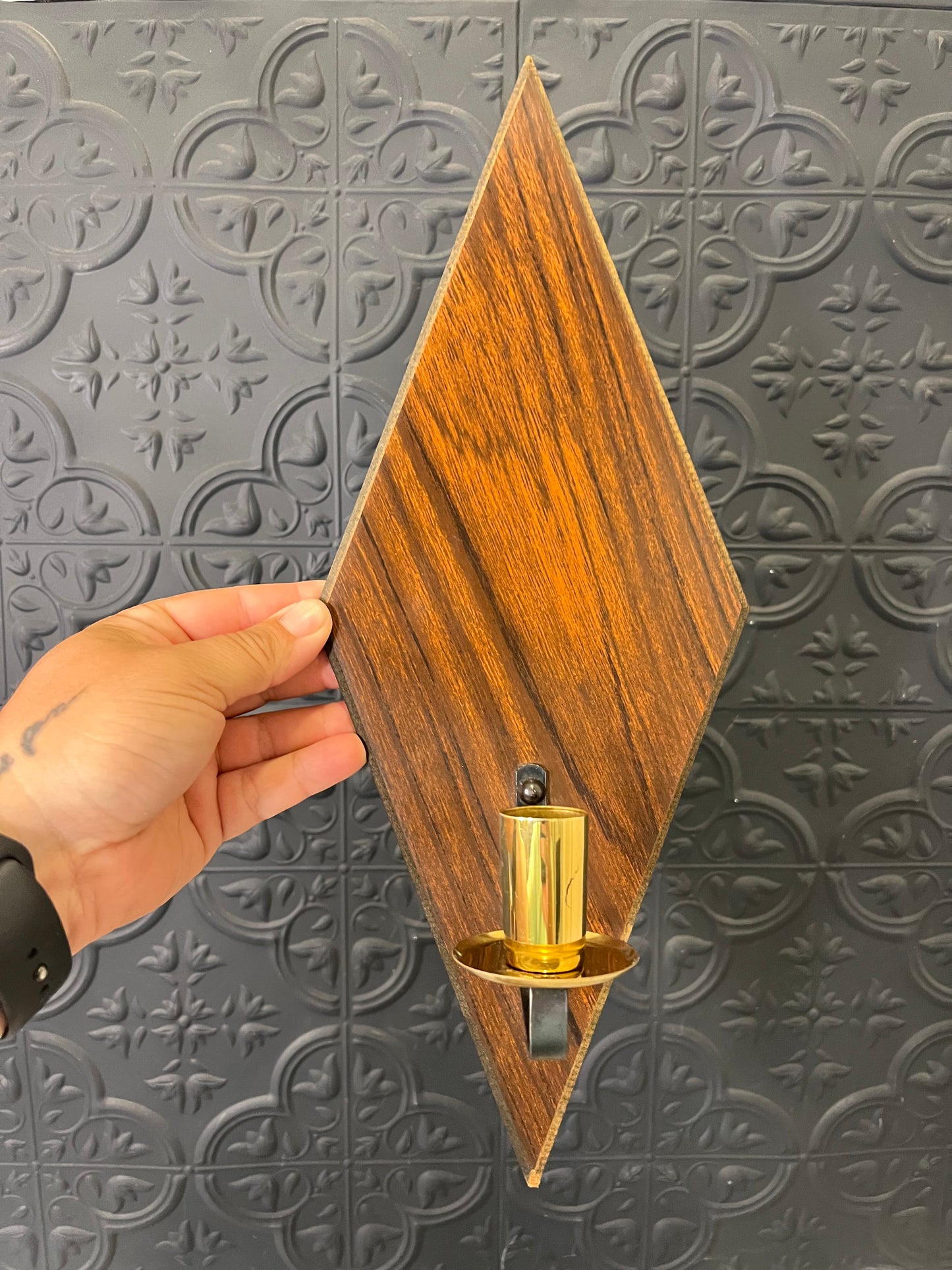 Diamond Laminate MCM Sconce x 2