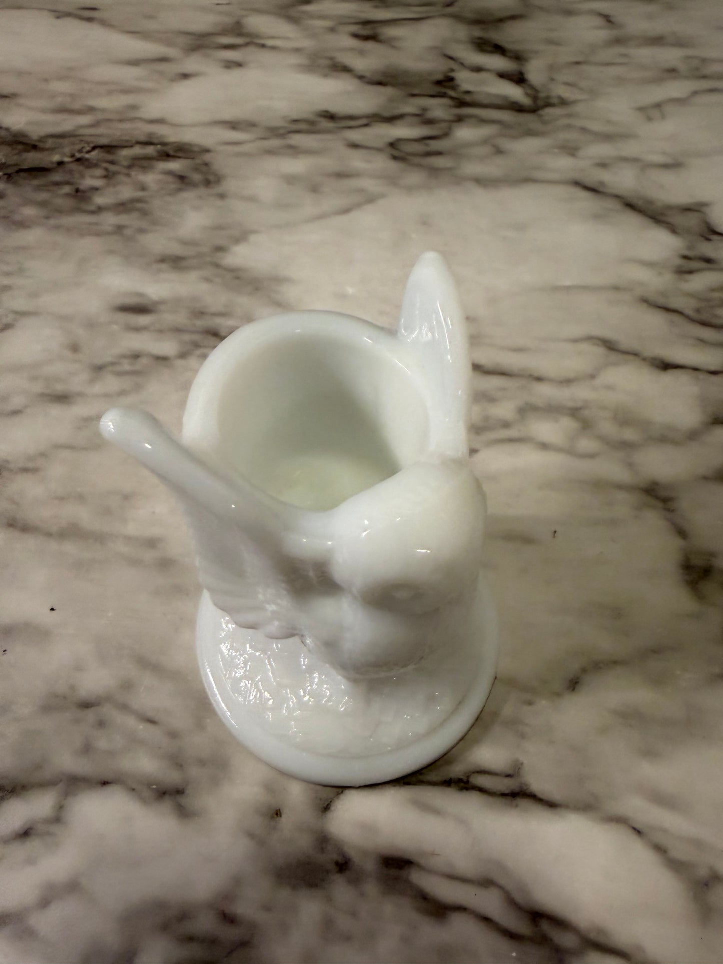 Westmoreland Milk Glass Toothpick Holder Bird