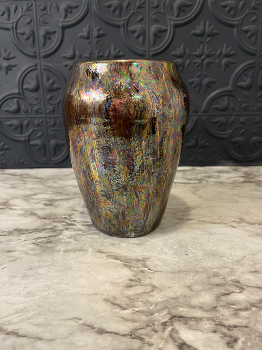 Dark Iridescent vase