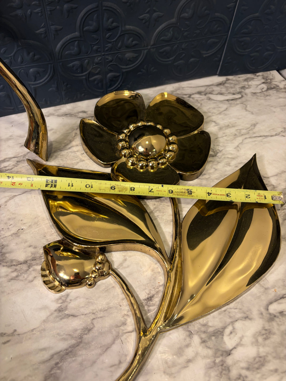 Set of 2 Syroco Flower Wall Decor