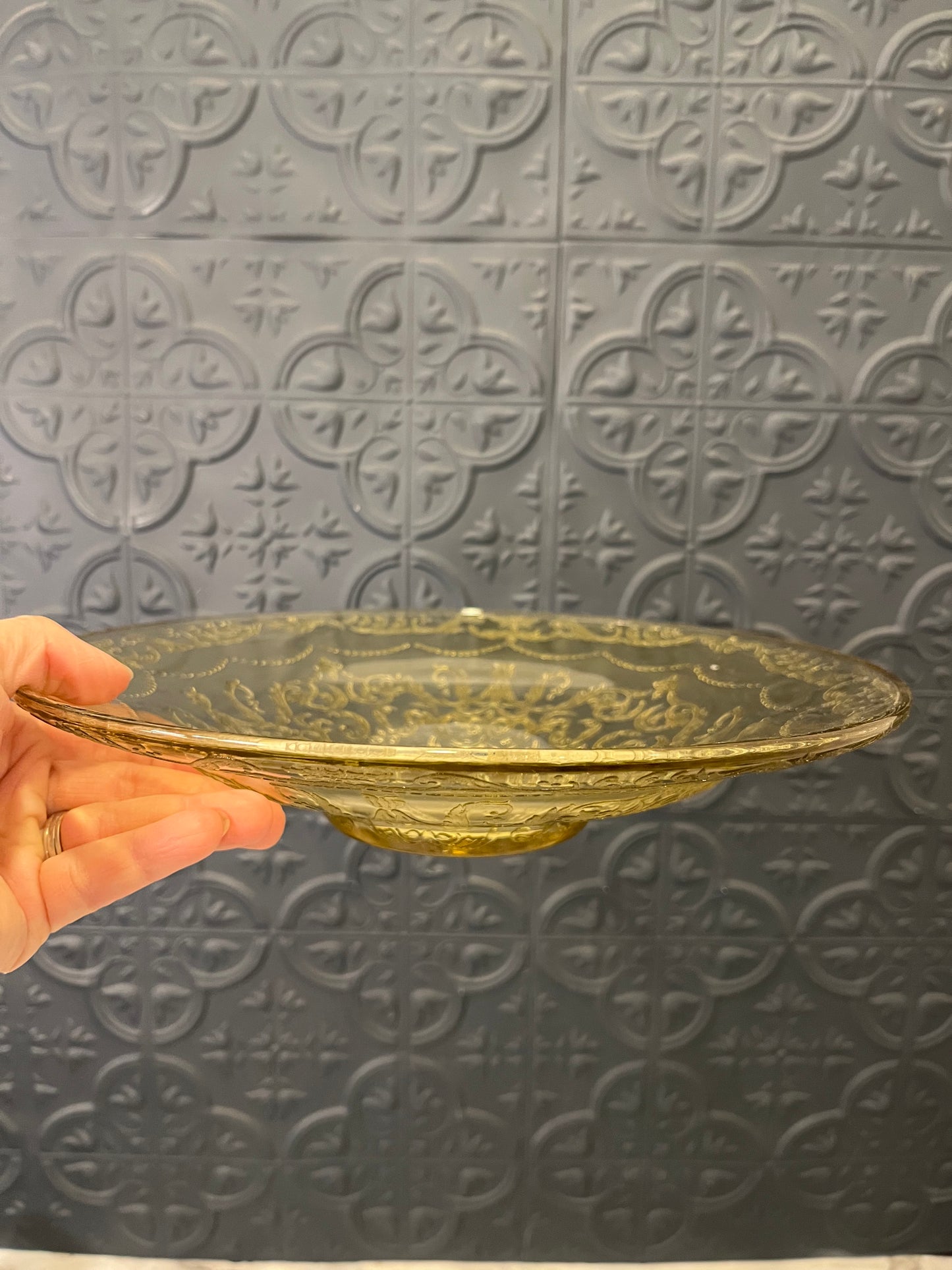 Federal Depression Glass Madrid Plate
