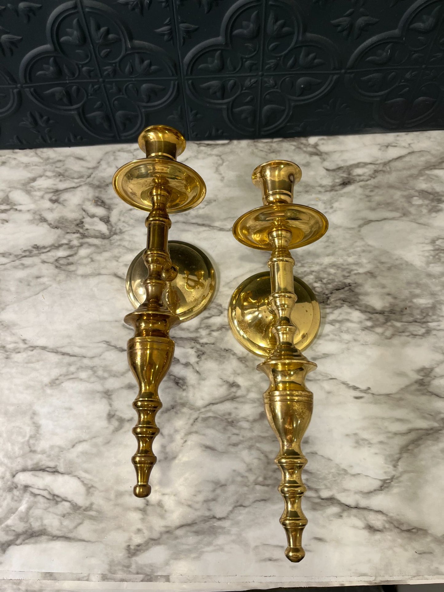 Brass Sconce x 2