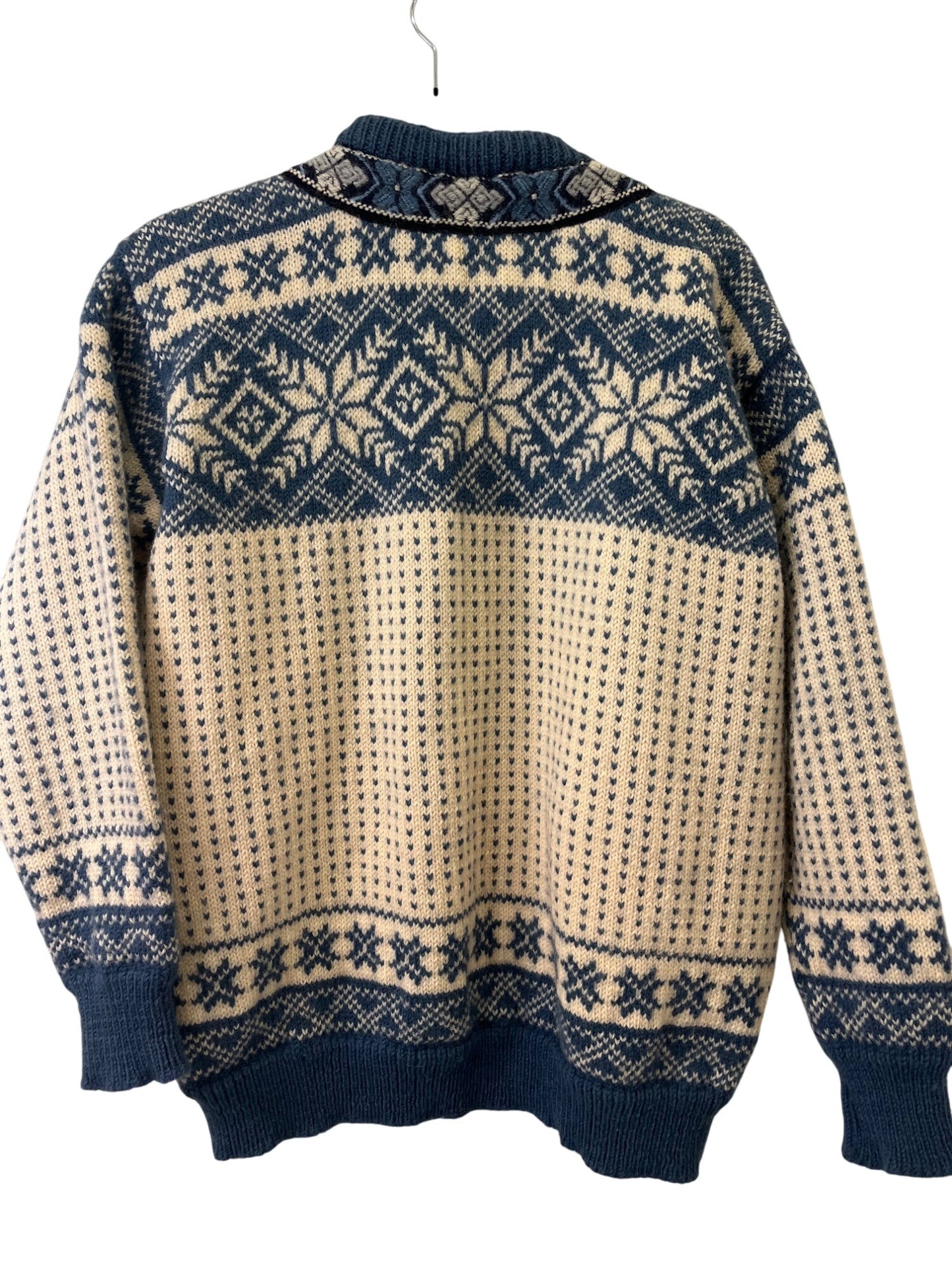 Dale of Norway blue and white sweater