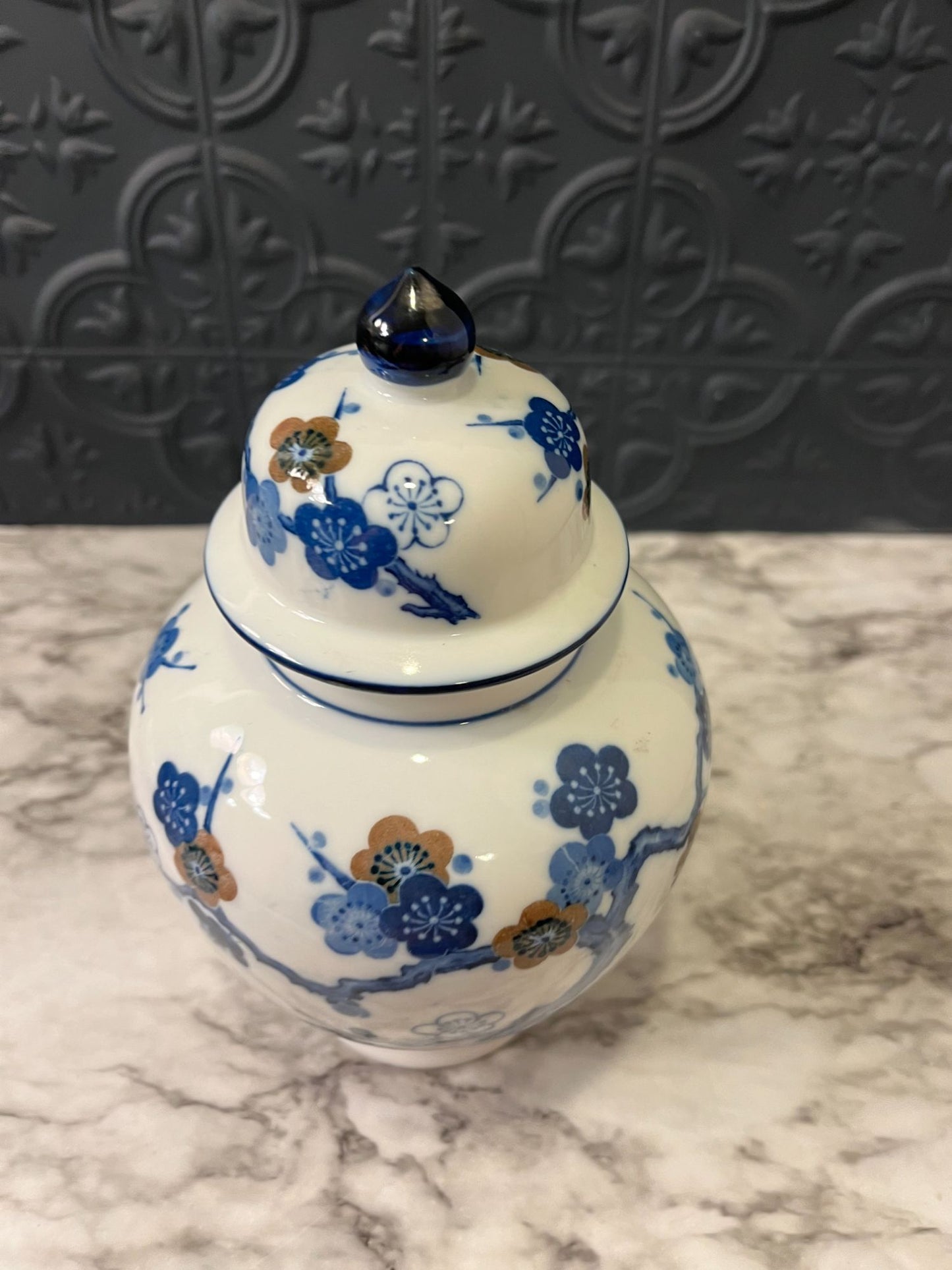 Blue and White Ginger Jar