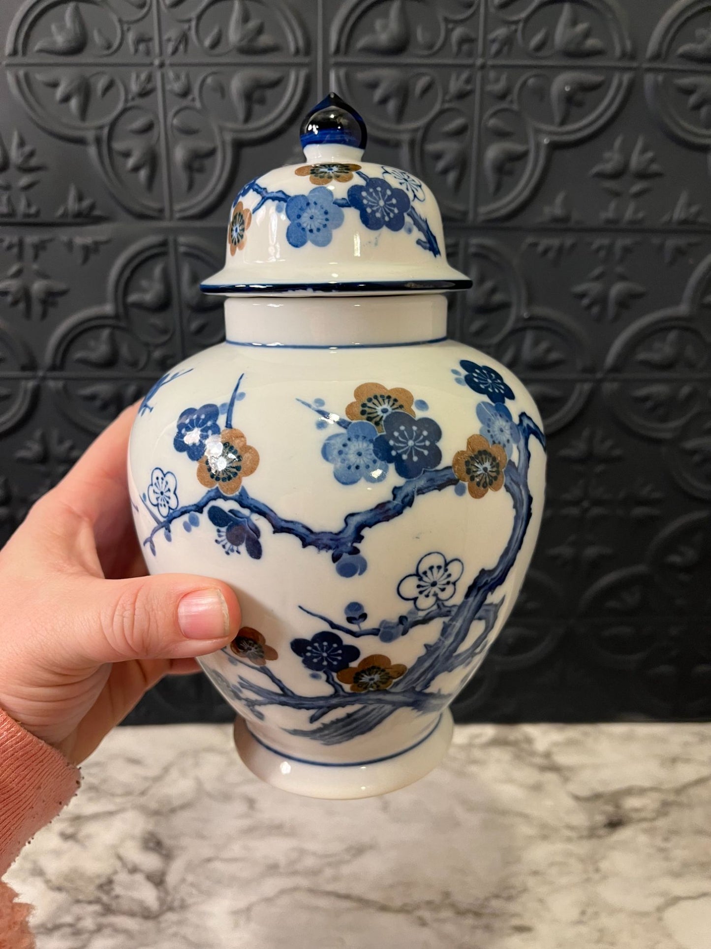 Blue and White Ginger Jar