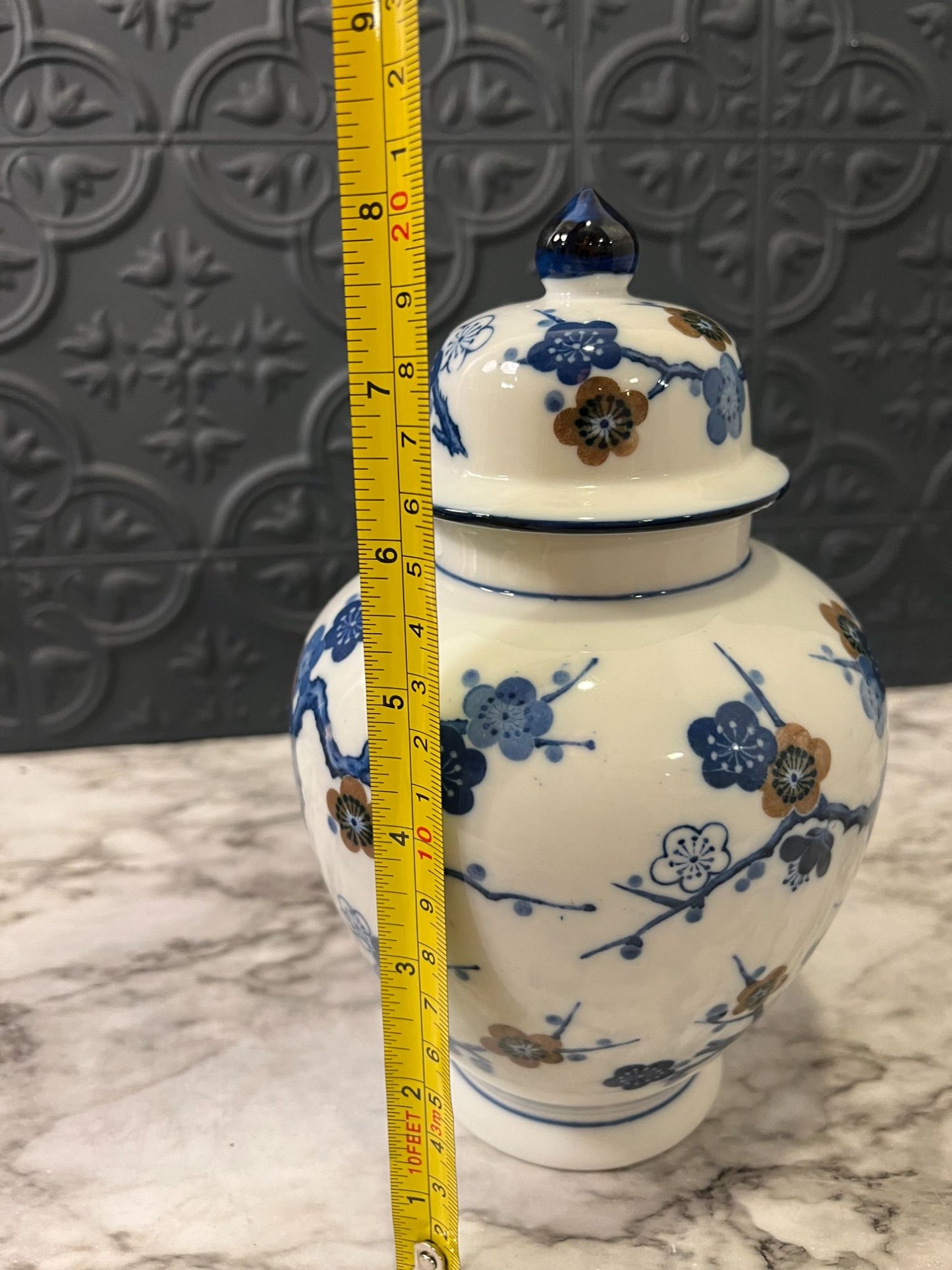 Blue and White Ginger Jar