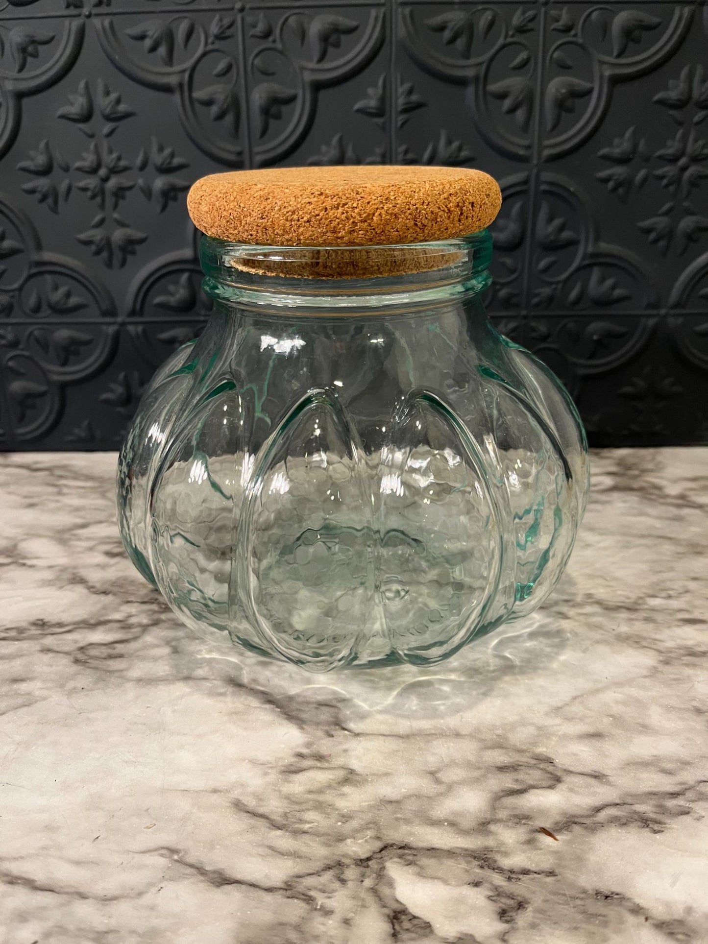 Small Apothecary Round Jar With Cork