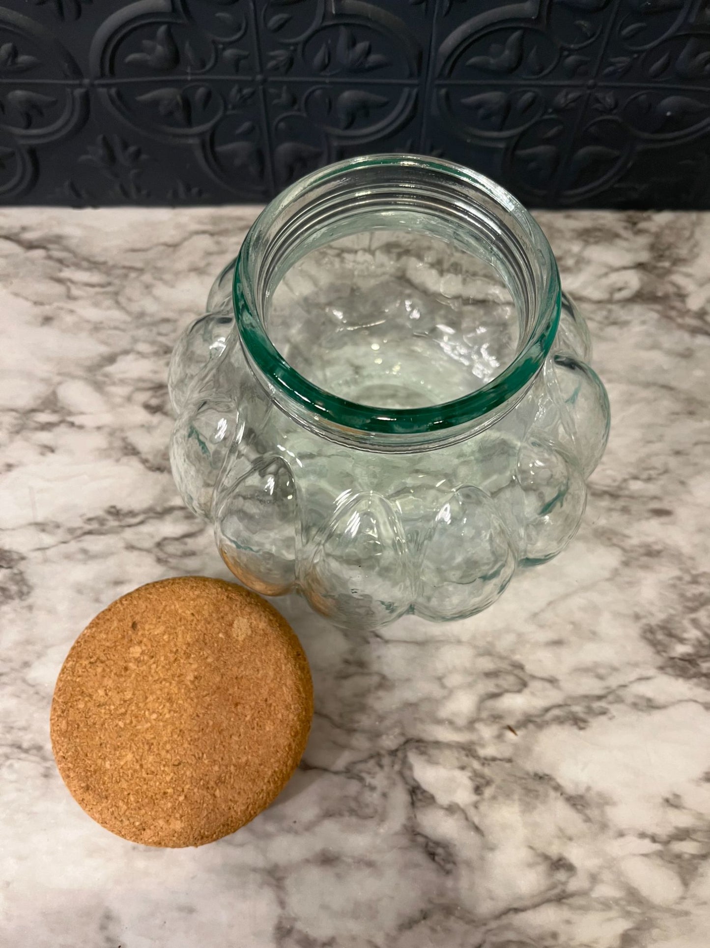 Small Apothecary Round Jar With Cork