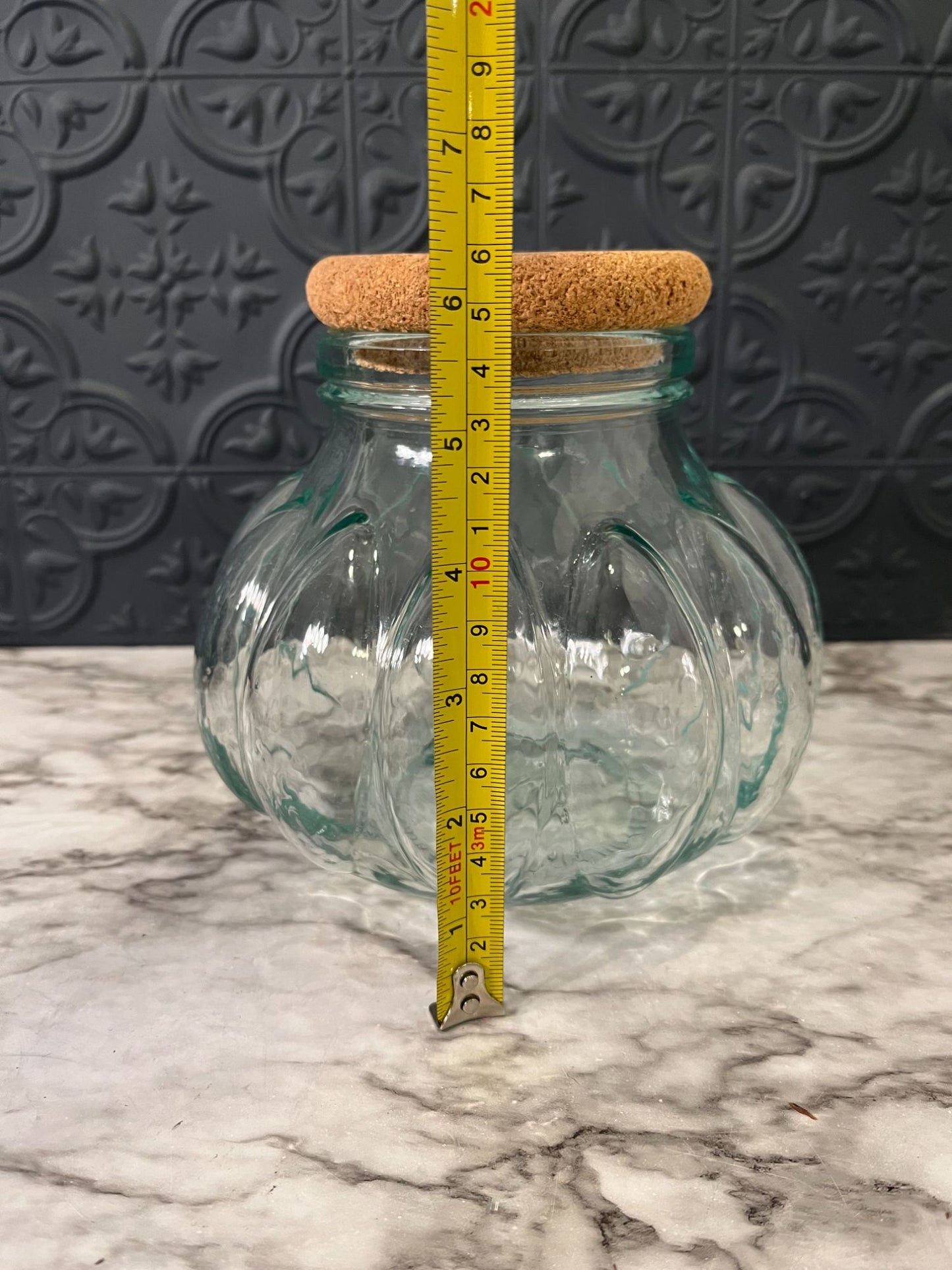 Small Apothecary Round Jar With Cork