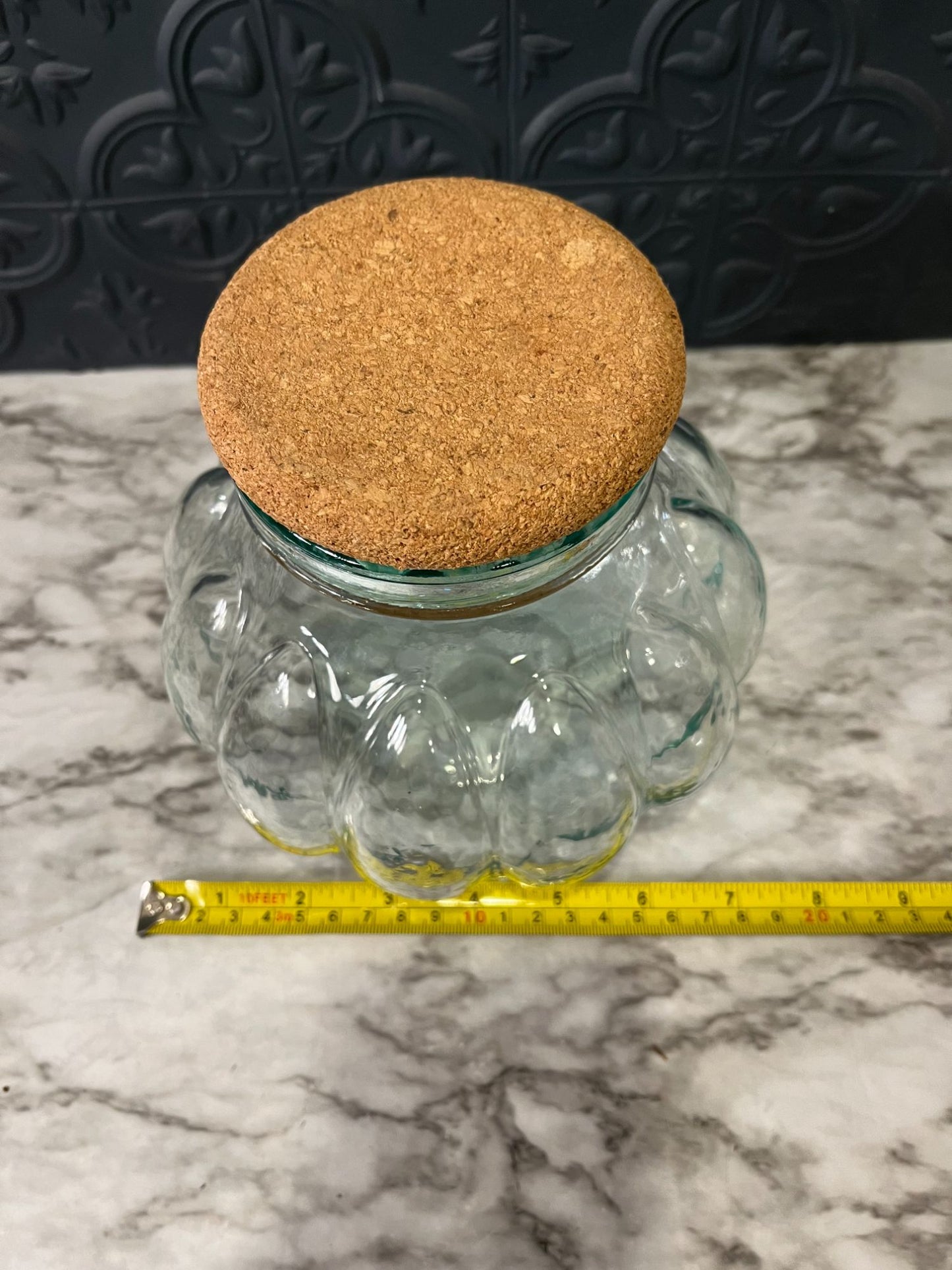 Small Apothecary Round Jar With Cork