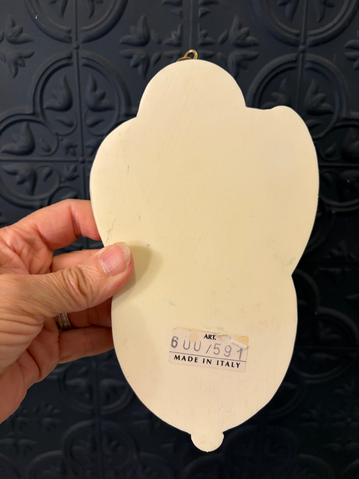 Italian Wall Pocket with Angels