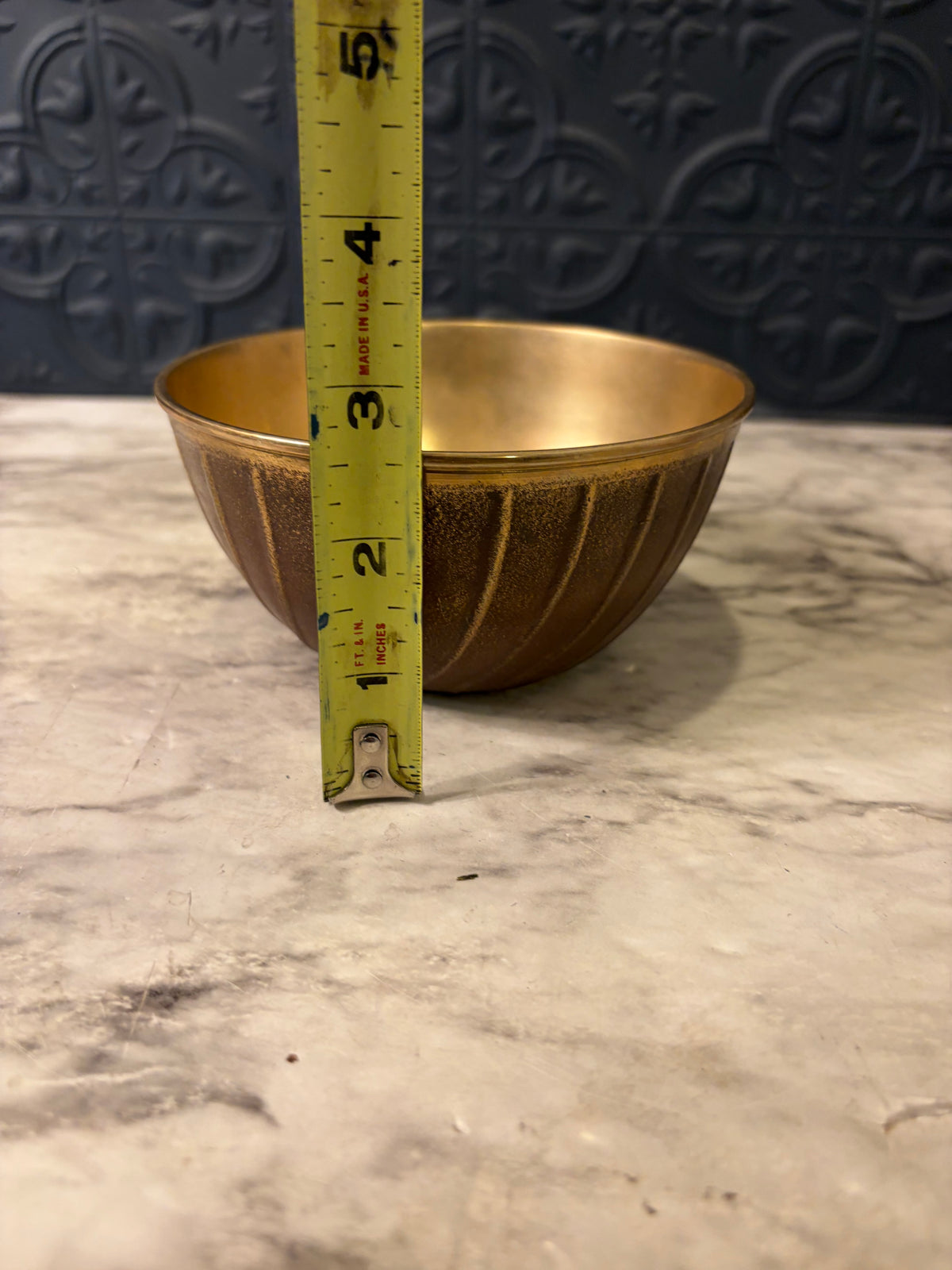 Brass and Brown Bowl