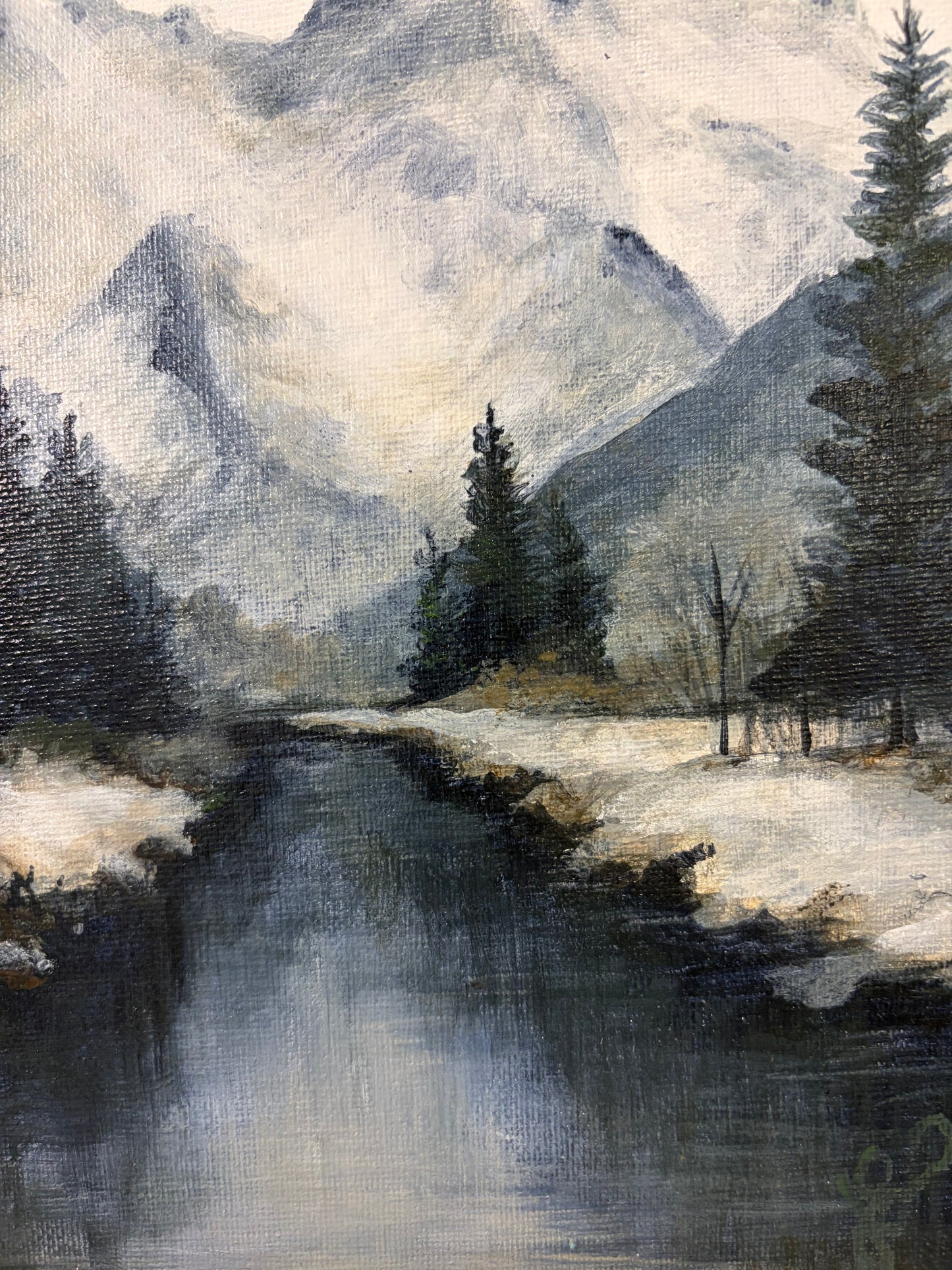 Original Mountain Series Stream Painting by Jessie