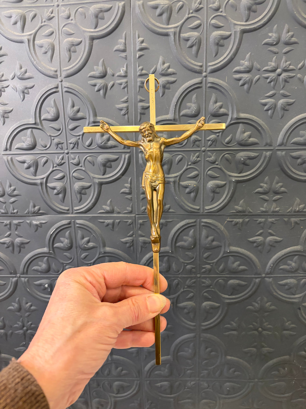 Brass Crucifix 10