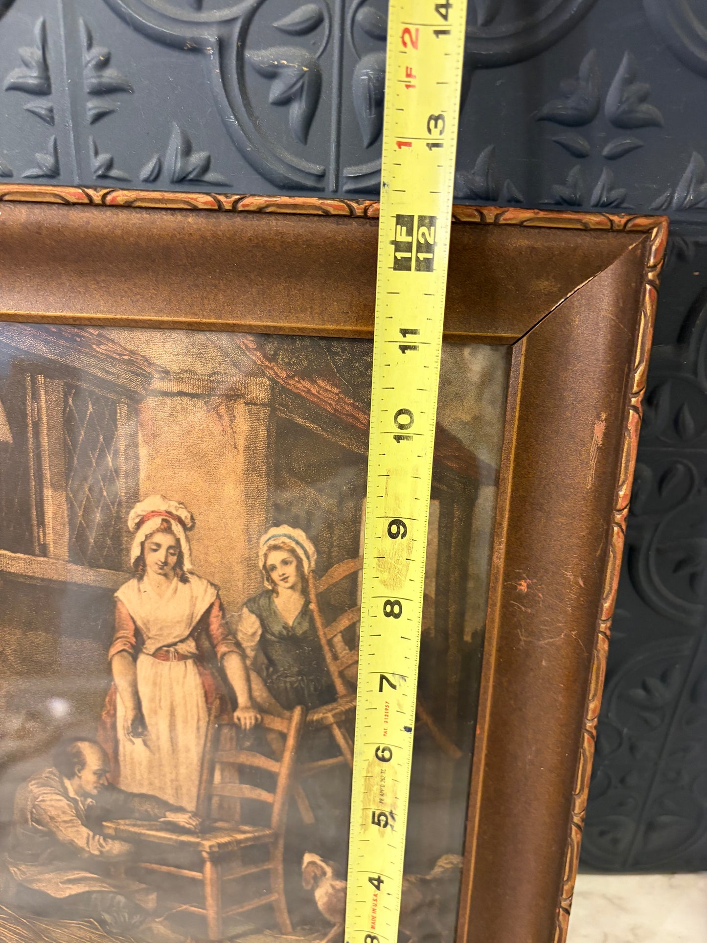 Old Chairs to Mend Print Framed