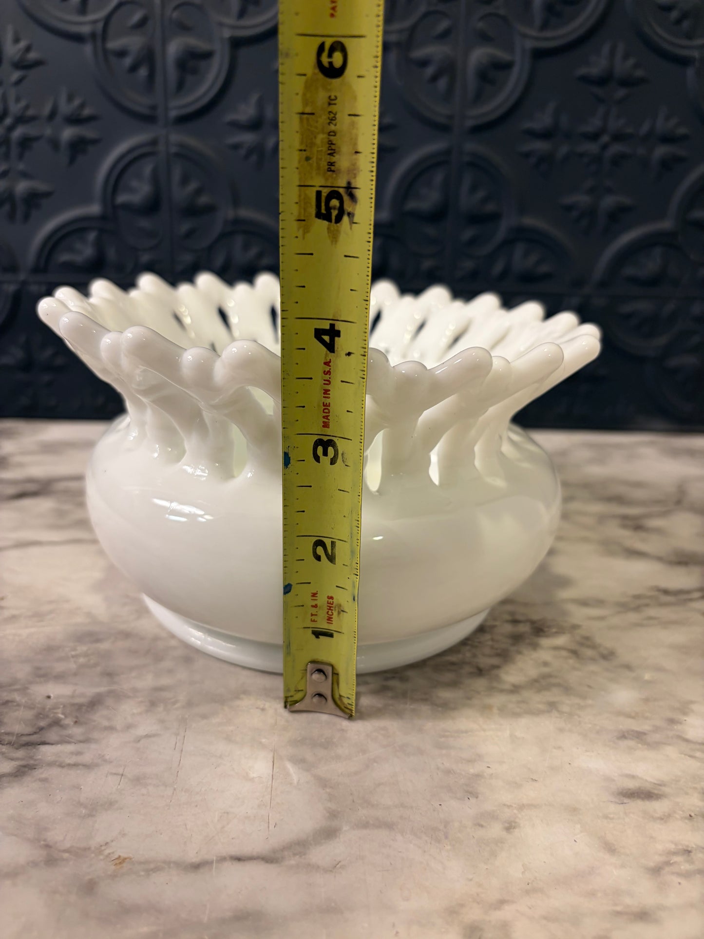Westmorland Milk Glass Doric Vase