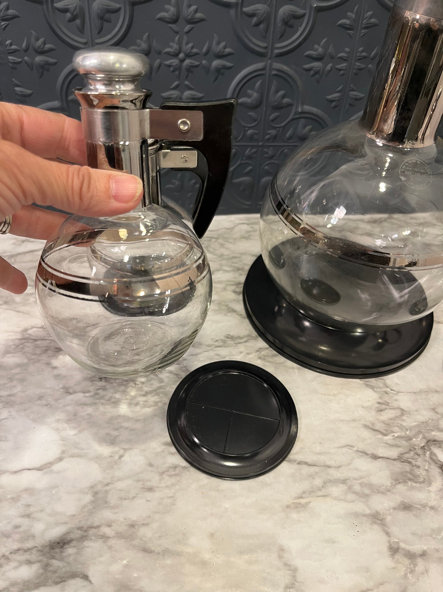 Cara Set Mid Modern Glass Coffee Carafe Set