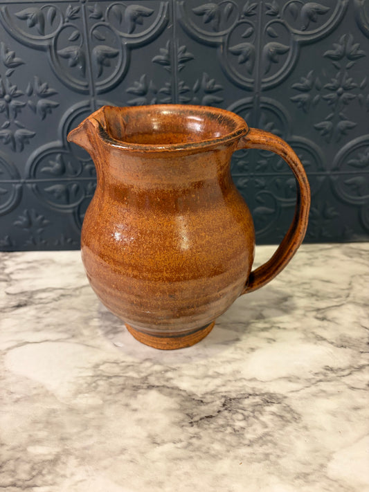 Studio Pottery Brown Pitcher