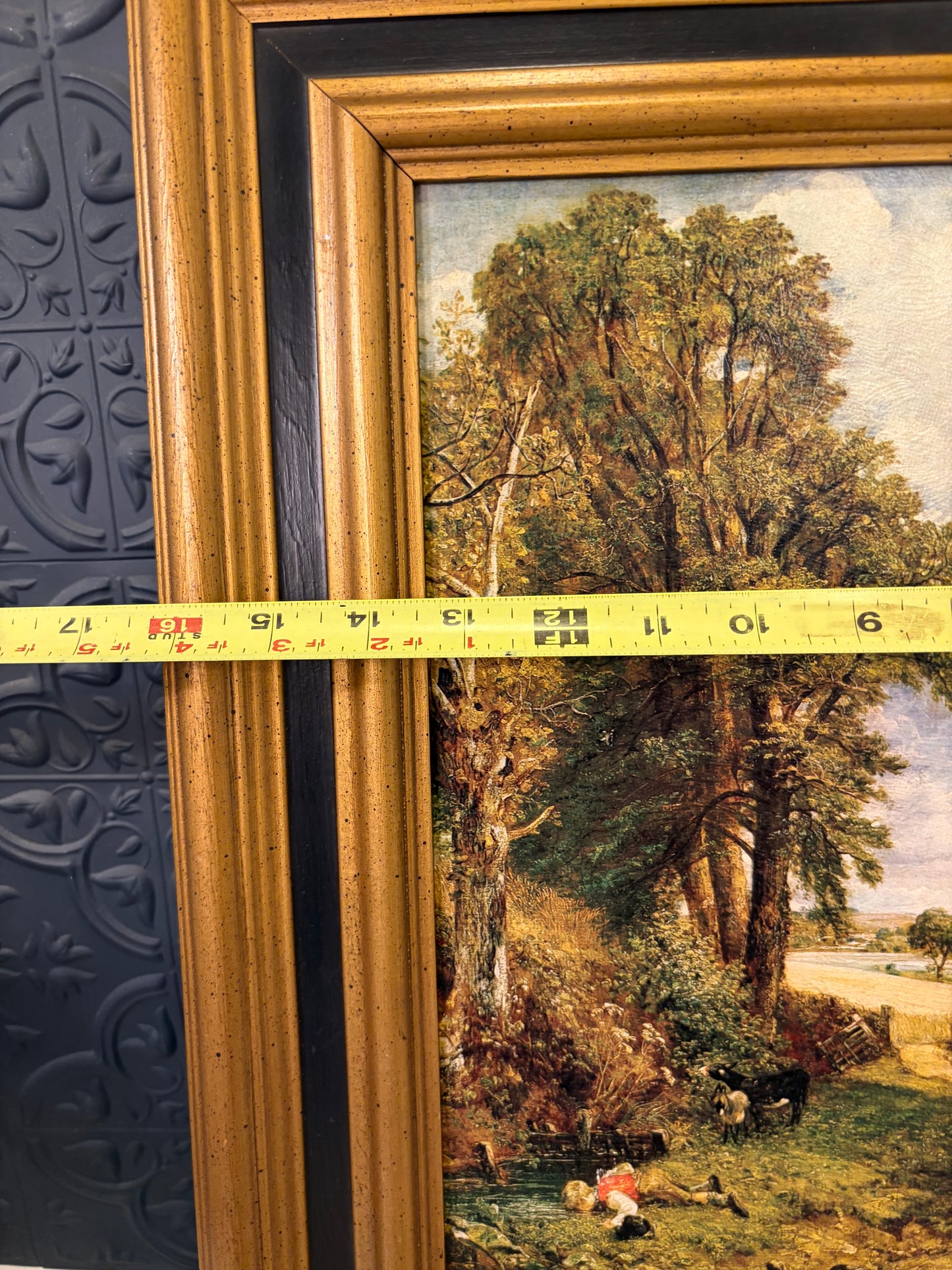 John Constable The Cornfield Print on Board Framed
