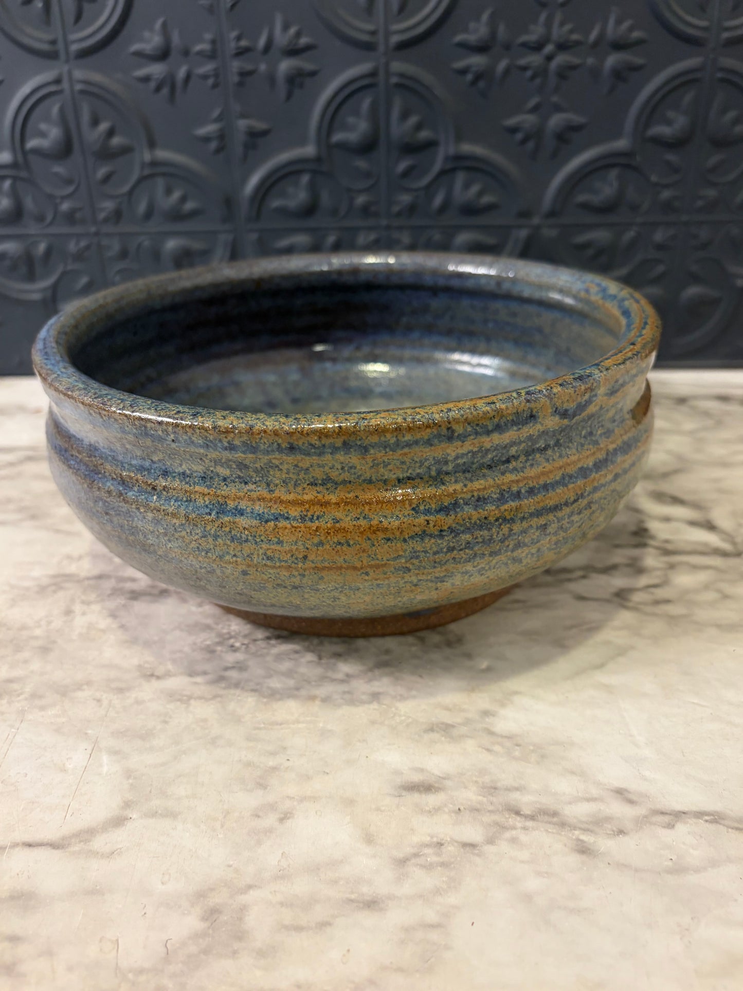 7.75 Opening Studio Pottery Bowl Bluish Green