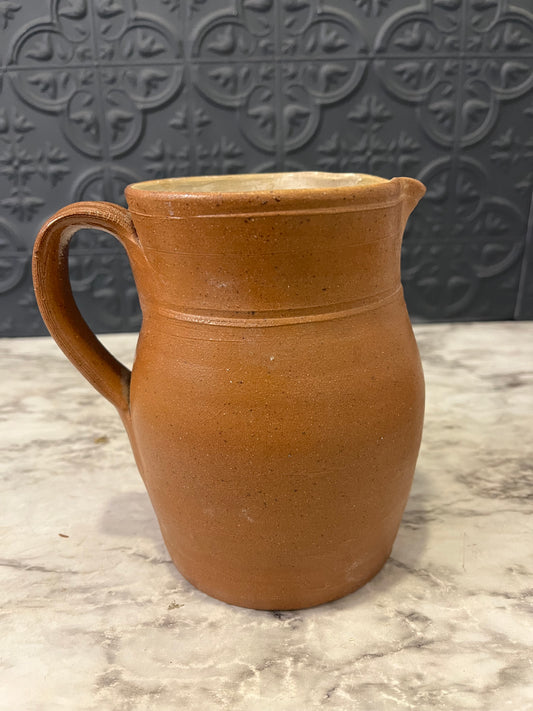 French style Pottery Pitcher Orange