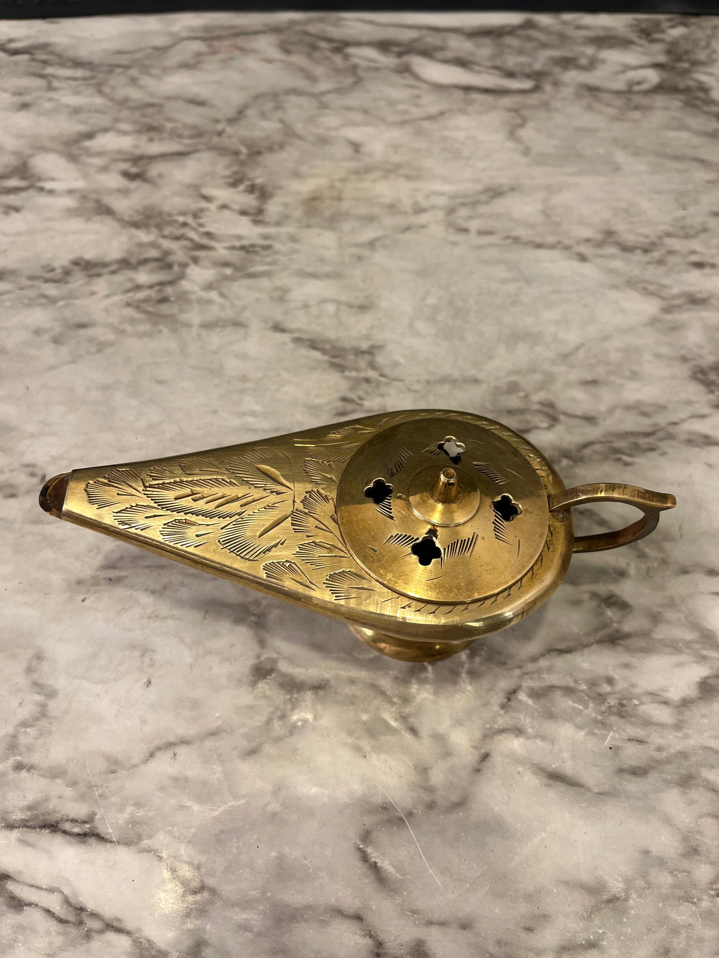 Brass Genie Lamp Incense Burner