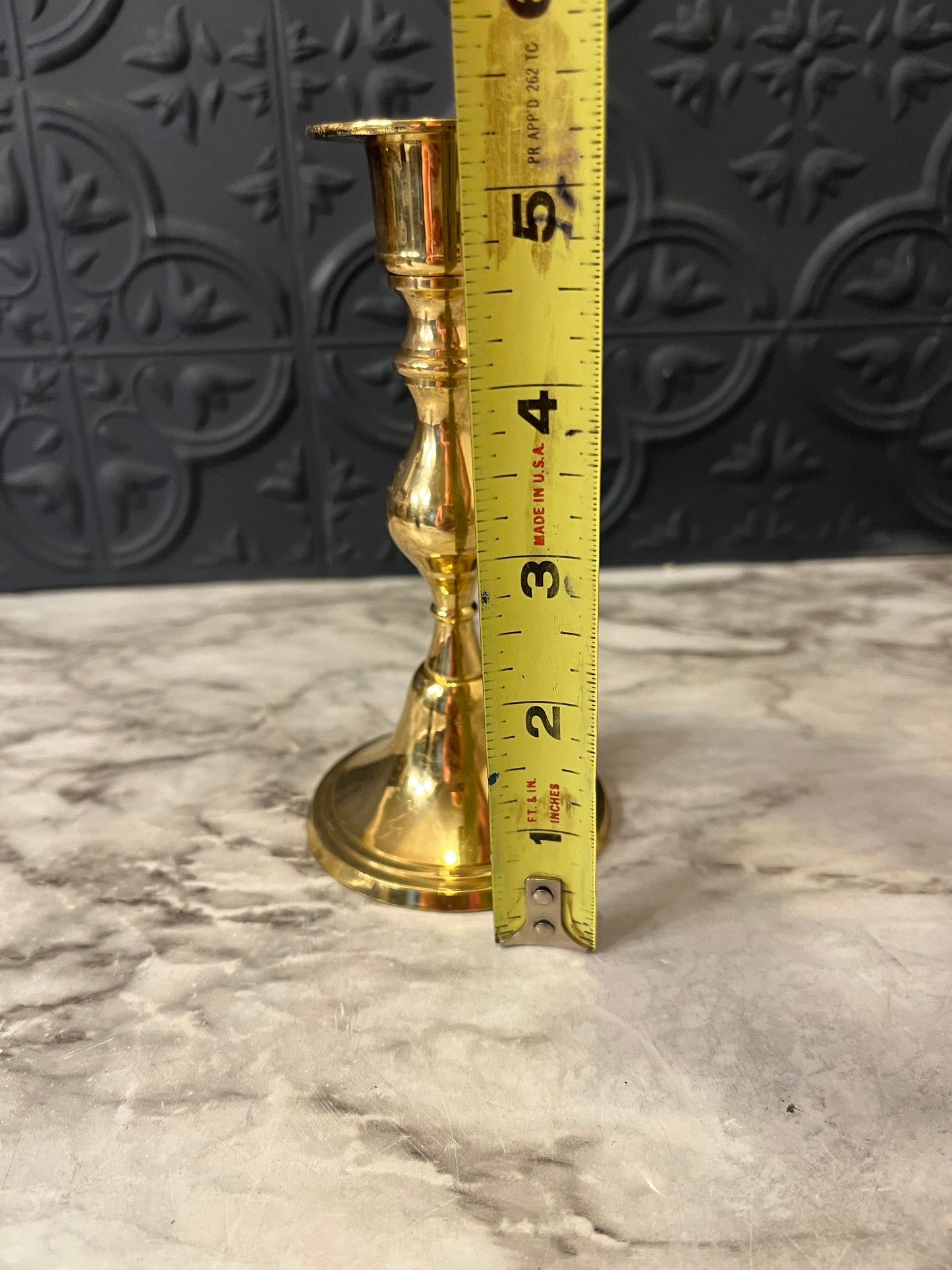 Brass and Candle Holder 5.5" Round Center