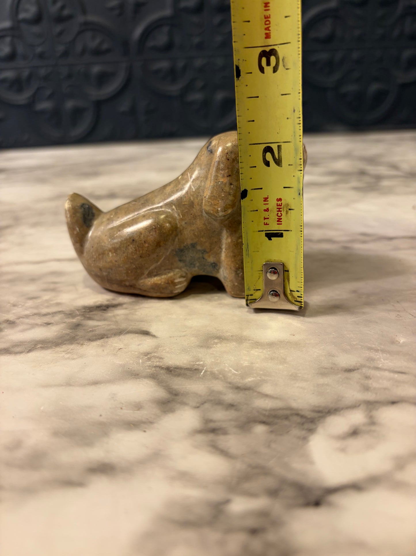 Carved Soapstone Dog
