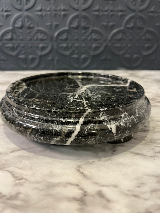 Black Marble Pedestal Stand