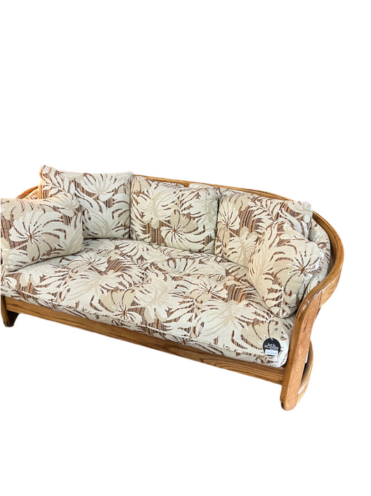 1970's Oak Benwood Loveseat by Howard