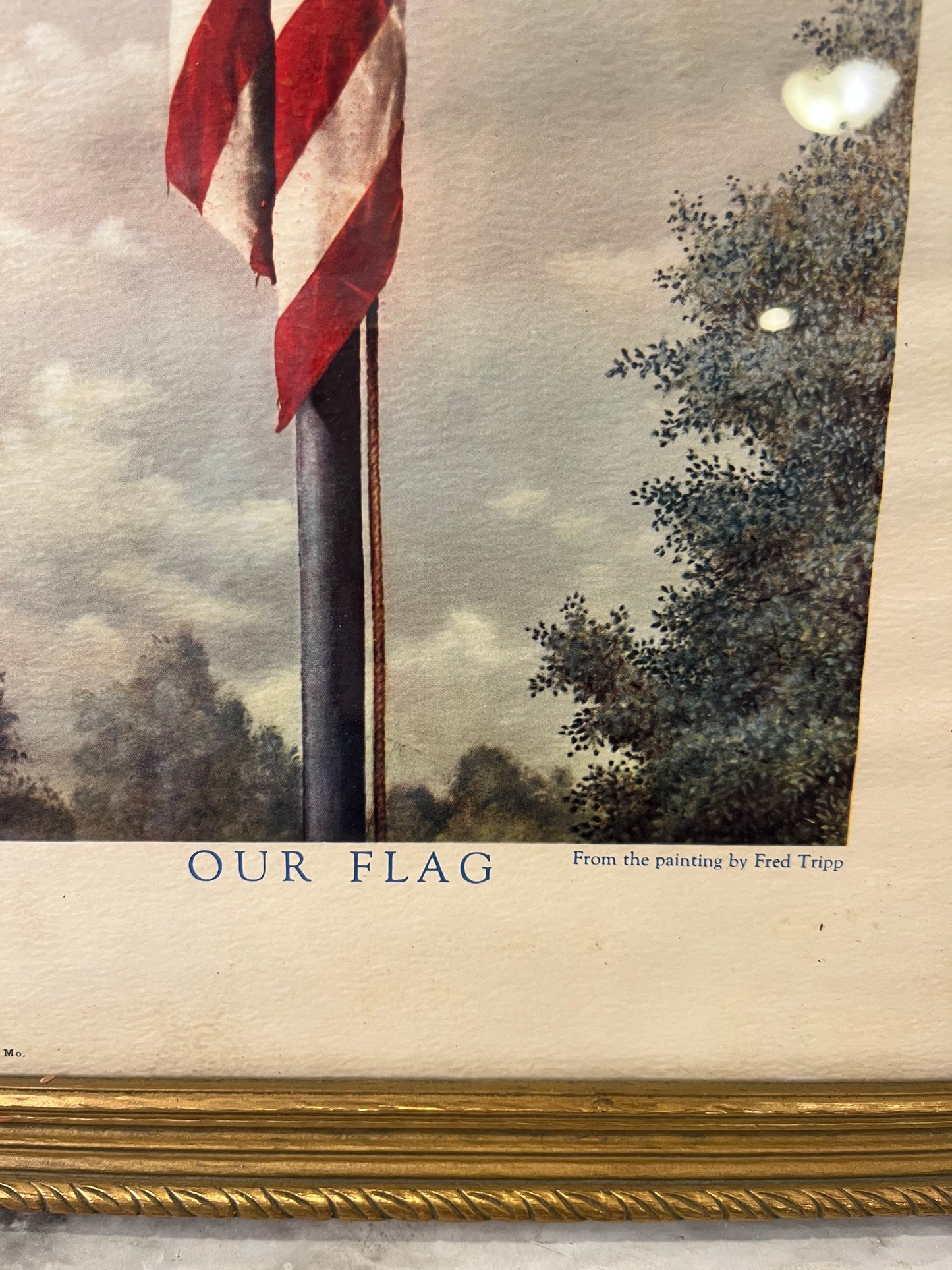 Print of Our Flag by Fred Tripp