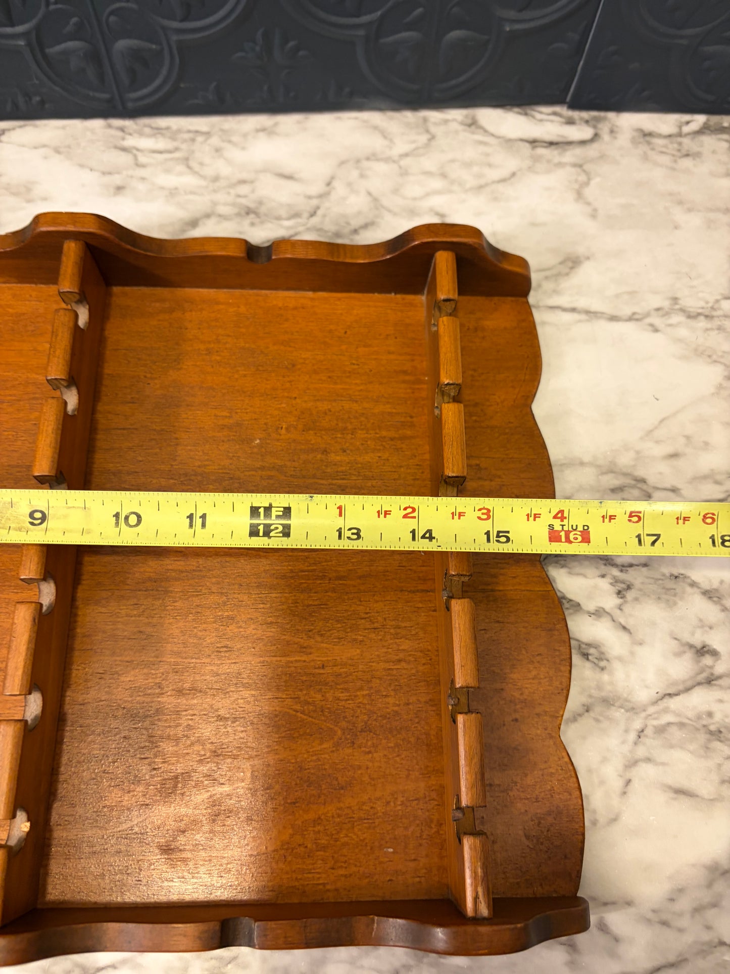 Wooden Spoon Holder Wall Hanging 16"