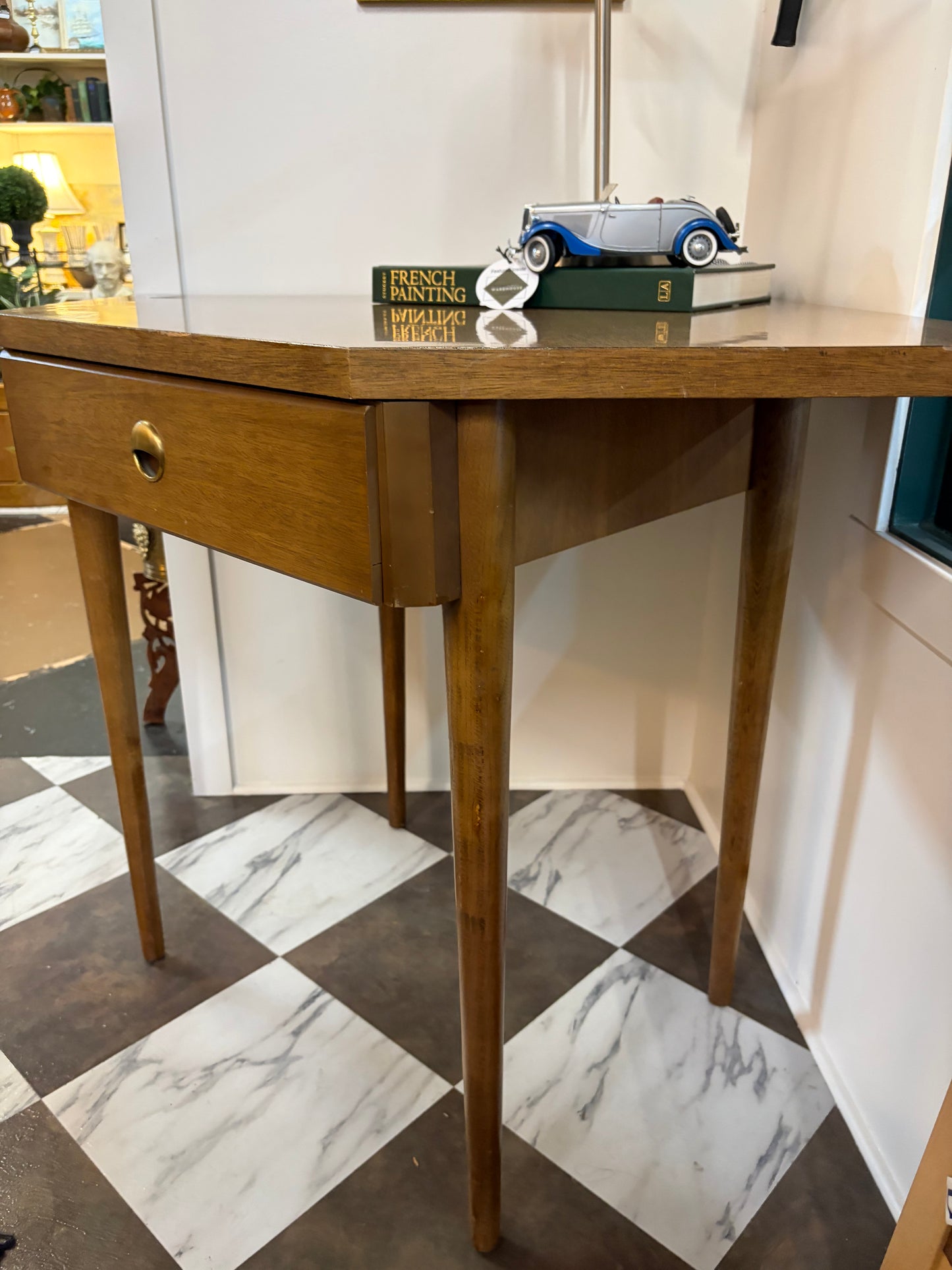 Mid Century Corner Desk Medium Color