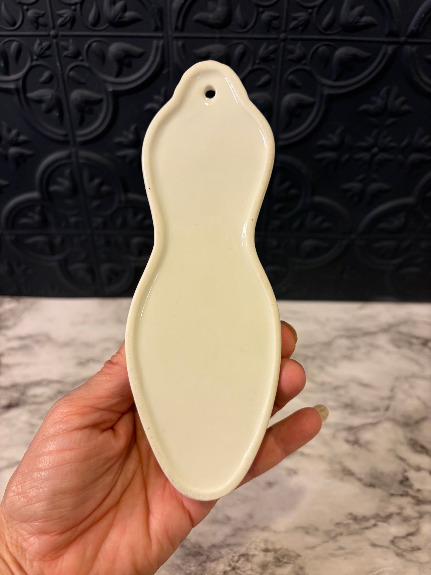 Small Porcelain Wall Pocket with Two Roses