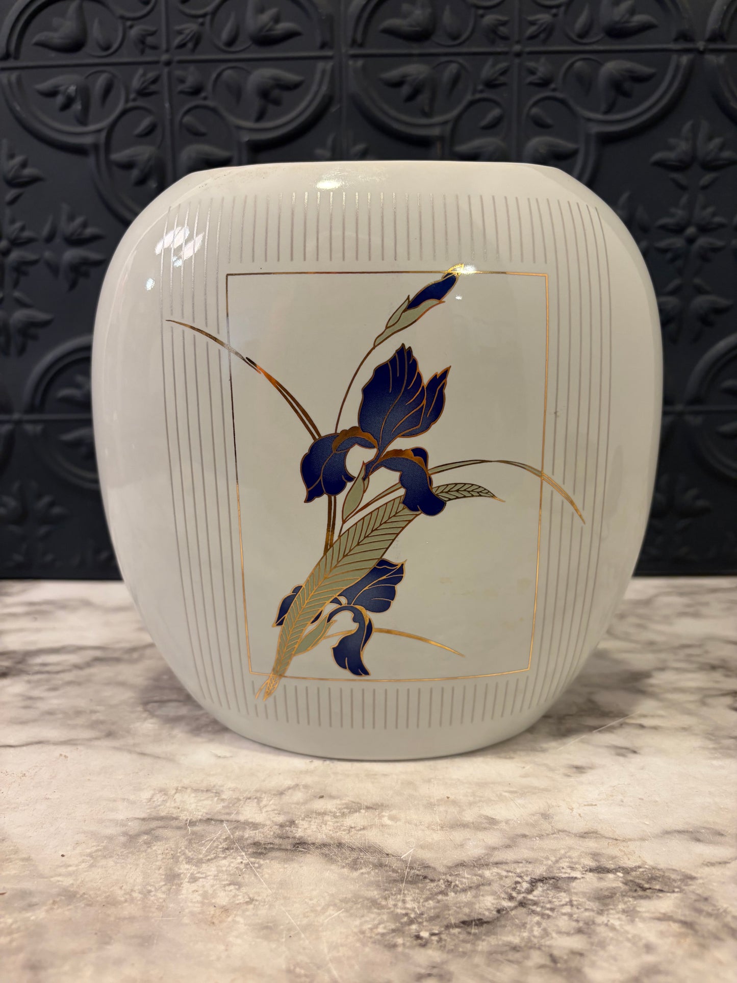 Purple Iris Otagiri Vase