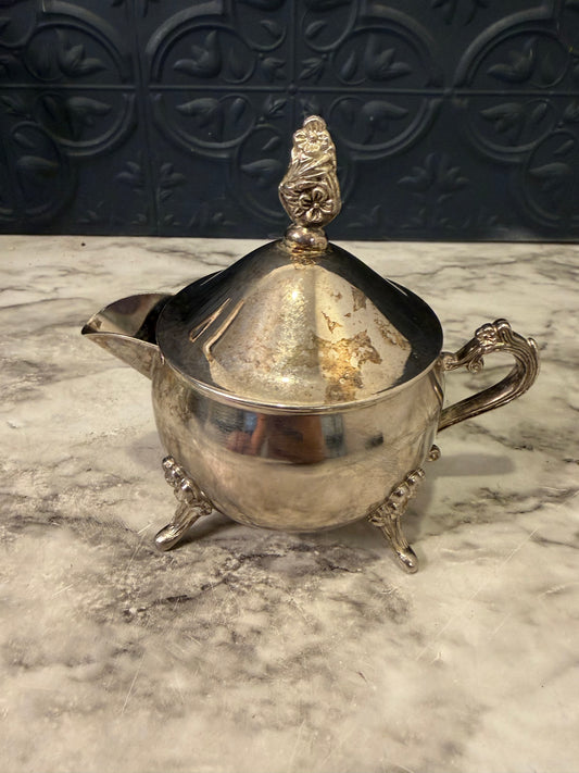 Silver Plate Creamer  with Feet