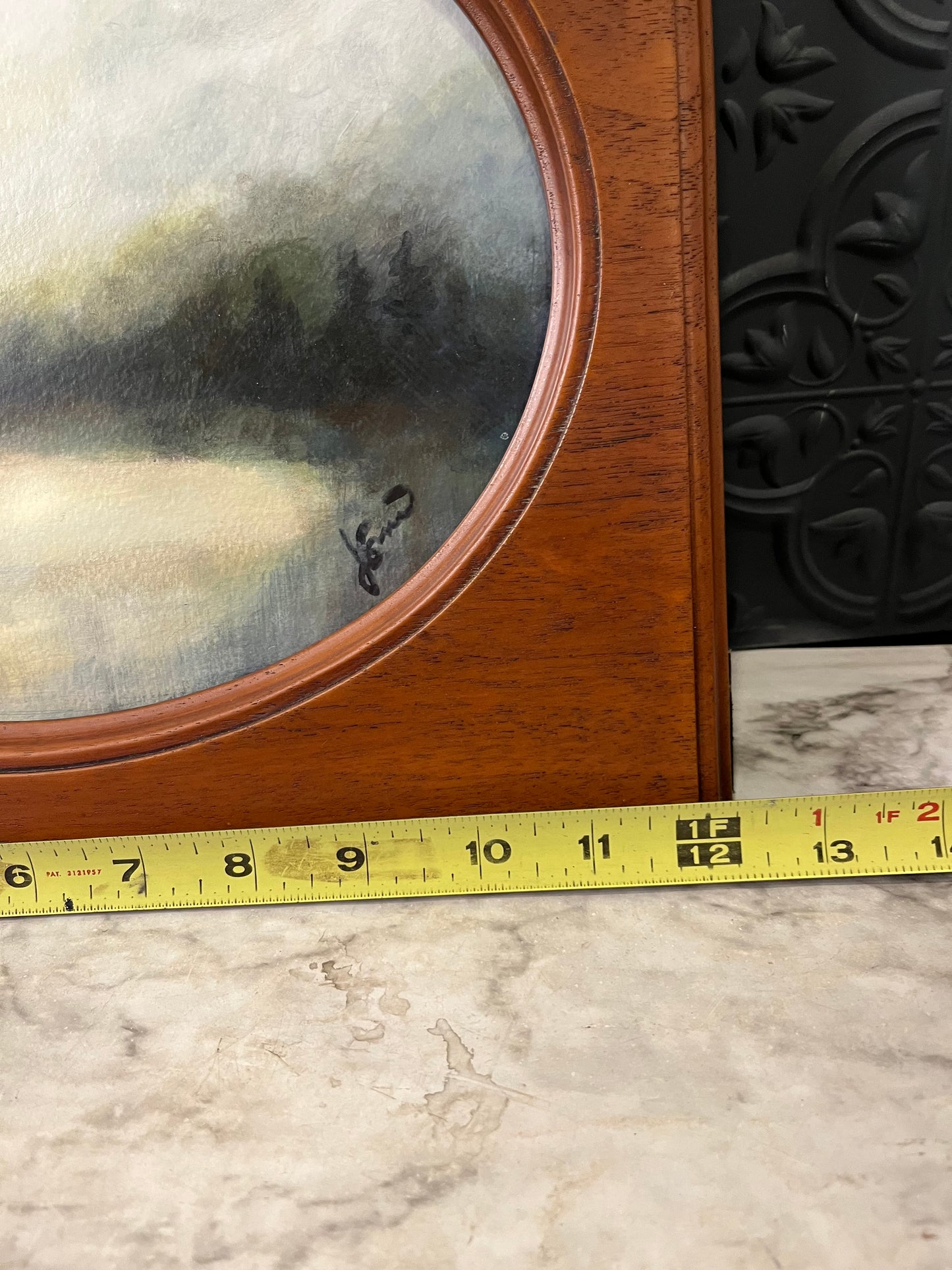 Moody Tree Line Painting by Jessie