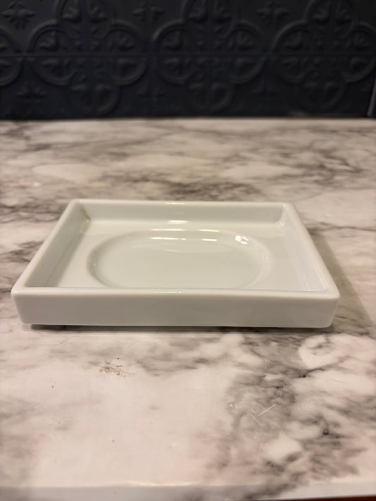 White Soap Plate