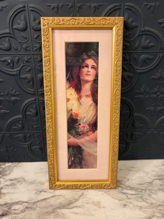 Lost in the Moment Gold Framed Lady