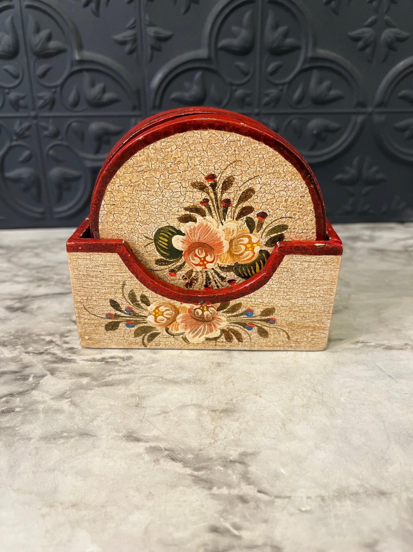 Wood Handpainted Coasters